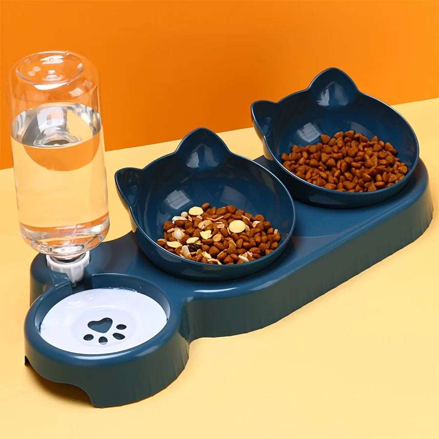 3-in-1 Automatic Cat Feeder & Water Dispenser