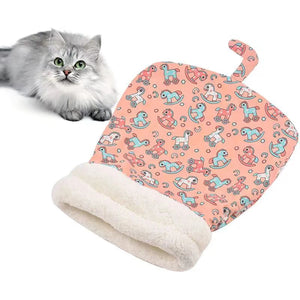 Cozy Cat Sleeping Bag - Plush Winter Bed for Indoor Comfort & Warmth