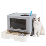 Odor-Controlling Covered Cat Litter Box