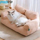 Cozy Plush Cat Bed Sofa