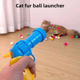 Pom-Pom Ball Launcher Toy for Cats