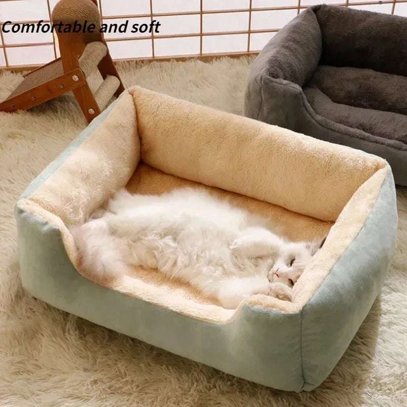 Ultra-Soft Plush Cat Bed