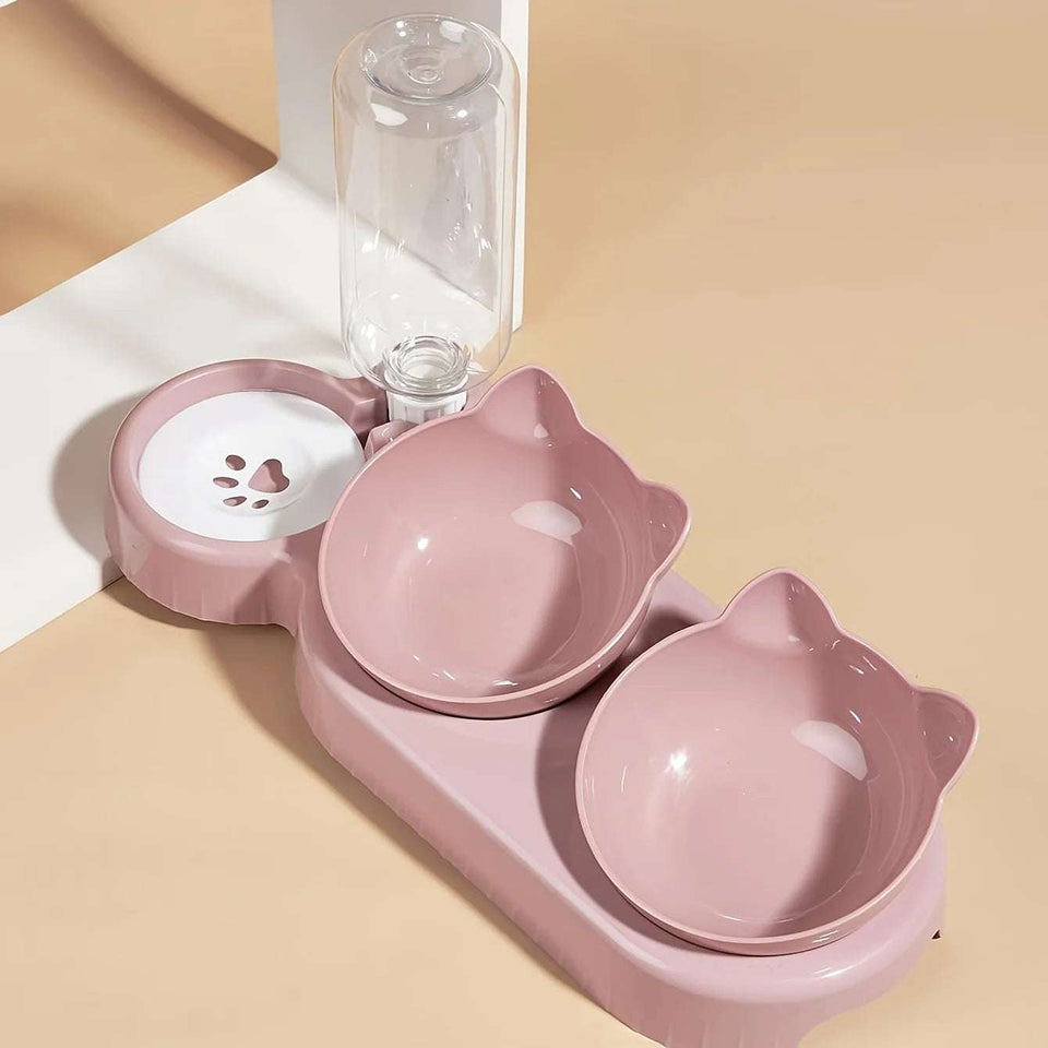 3-in-1 Automatic Cat Feeder & Water Dispenser
