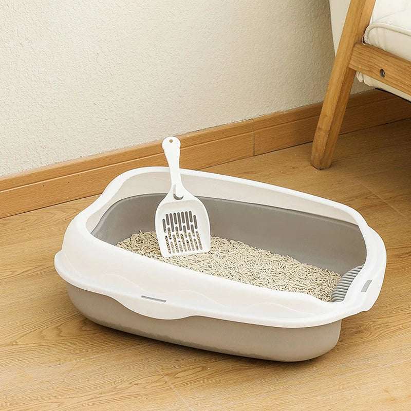 Semi-Closed Cat Litter Box