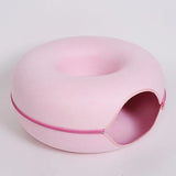 Donut Cat Bed with Tunnel