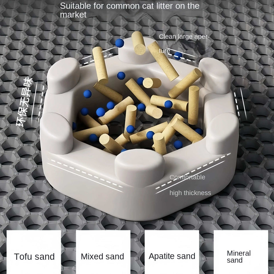 Double-Layer Cat Litter Mat