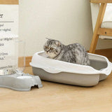 Semi-Closed Cat Litter Box