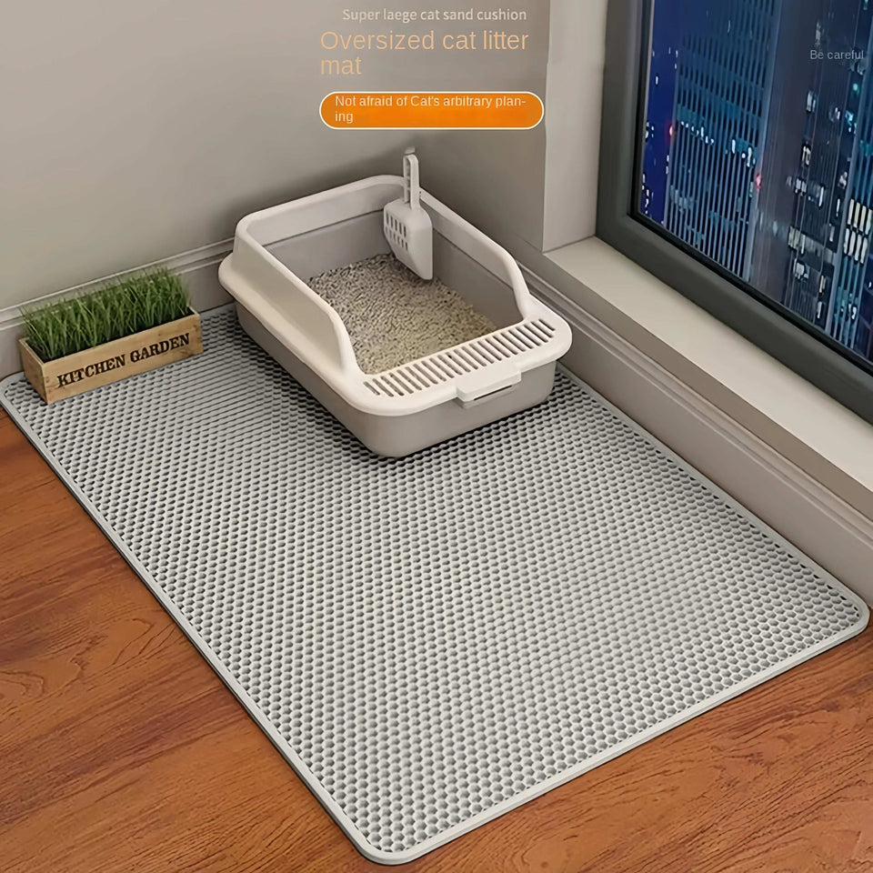 Double-Layer Cat Litter Mat