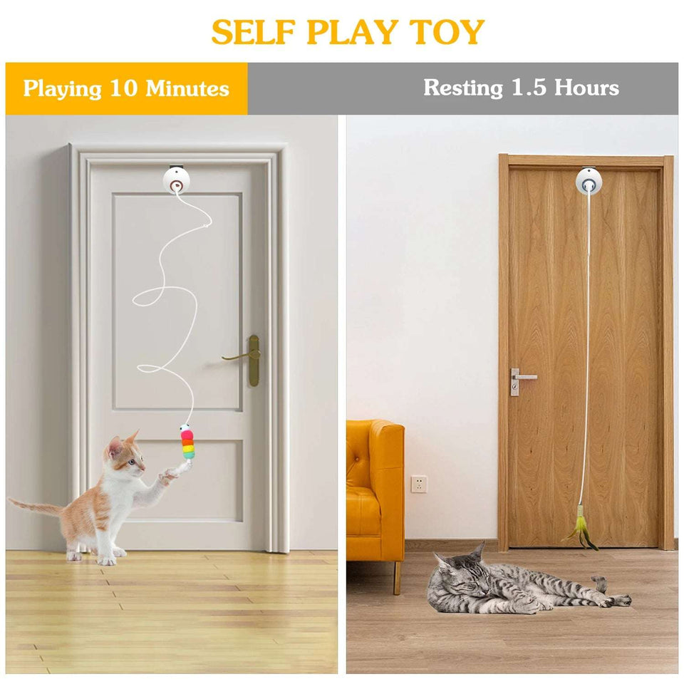 Automatic Interactive Cat feather Toy