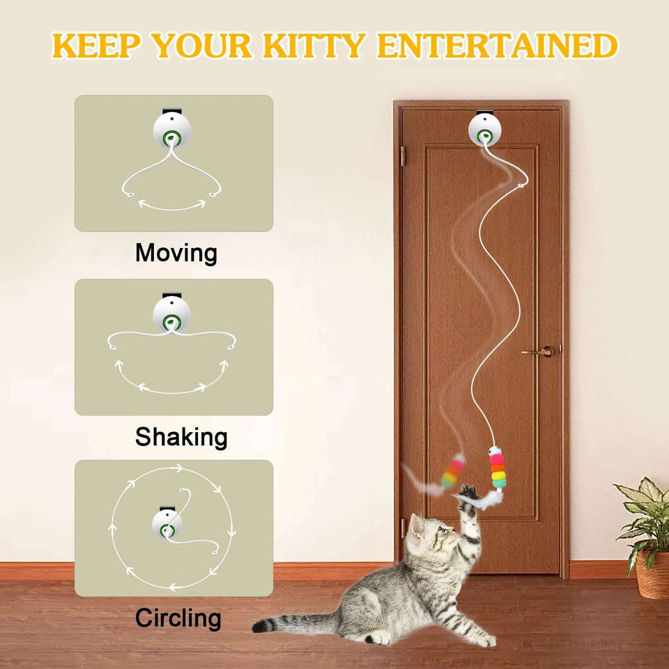 Automatic Interactive Cat feather Toy