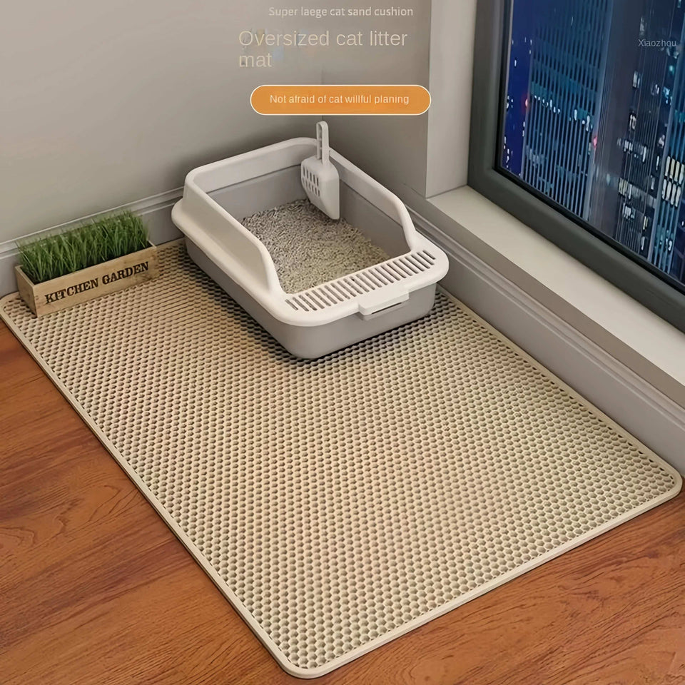 Double-Layer Cat Litter Mat