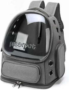 Breathable Cat Backpack Carrier - Foldable, Airline-Approved & Transparent Pet Travel Bag