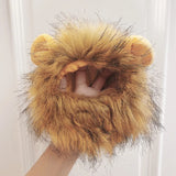 Lion Mane Cat Costume Wig - Adjustable, Soft & Festive for Halloween, Christmas & Parties