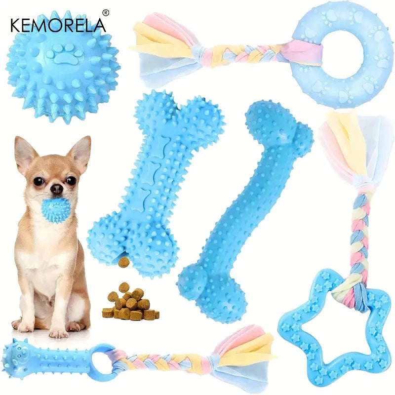 Interactive Dental Chew Toy Set for Dogs