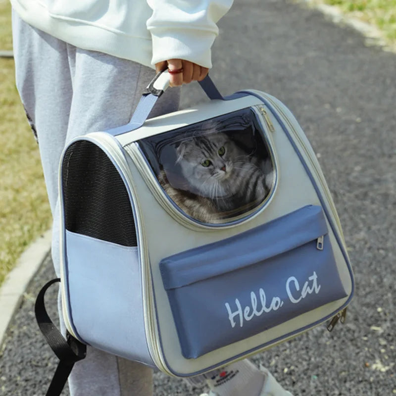 Cat Carrier Backpack - Spacious, Breathable & Comfortable for Travel