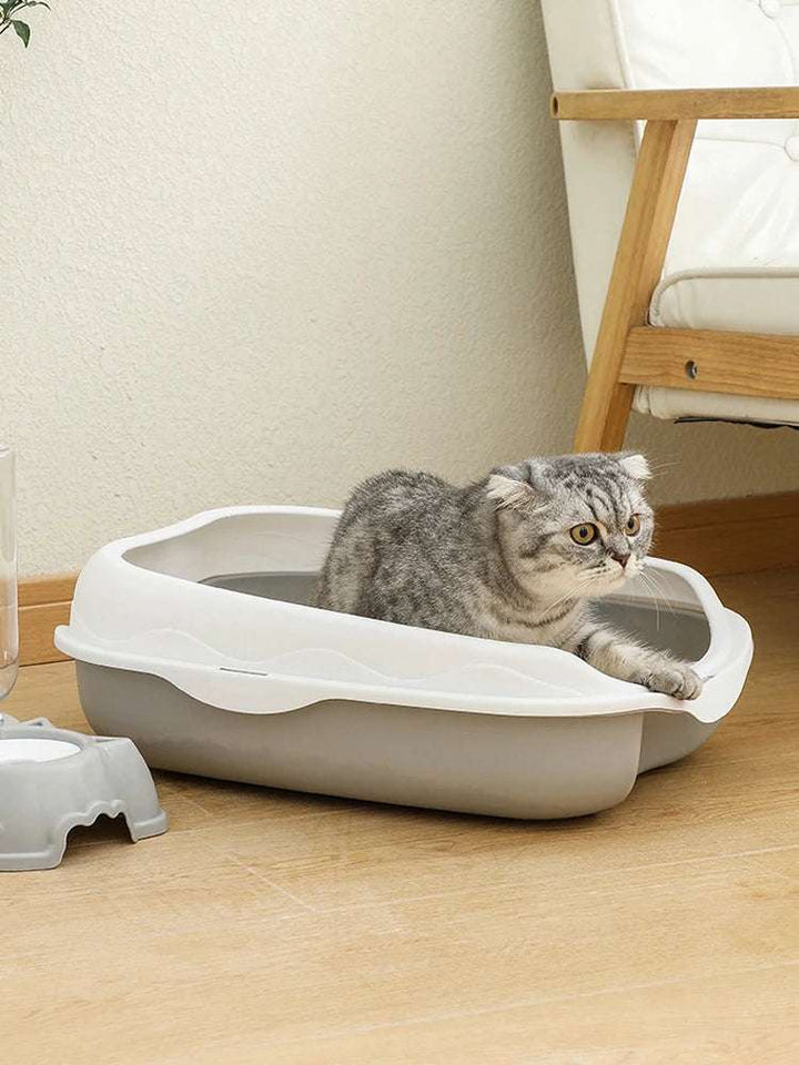 Semi-Closed Cat Litter Box