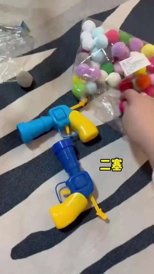 Pom-Pom Ball Launcher Toy for Cats
