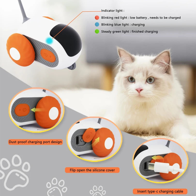 Automatic Gravity Car Toy for Cats