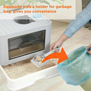 Odor-Controlling Covered Cat Litter Box