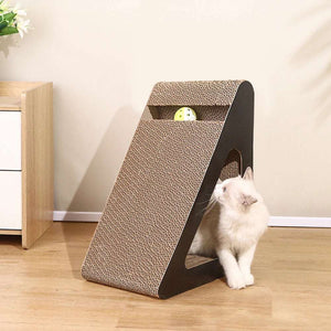 2 In 1 Cat Tree with Scratching Posts & Condos
