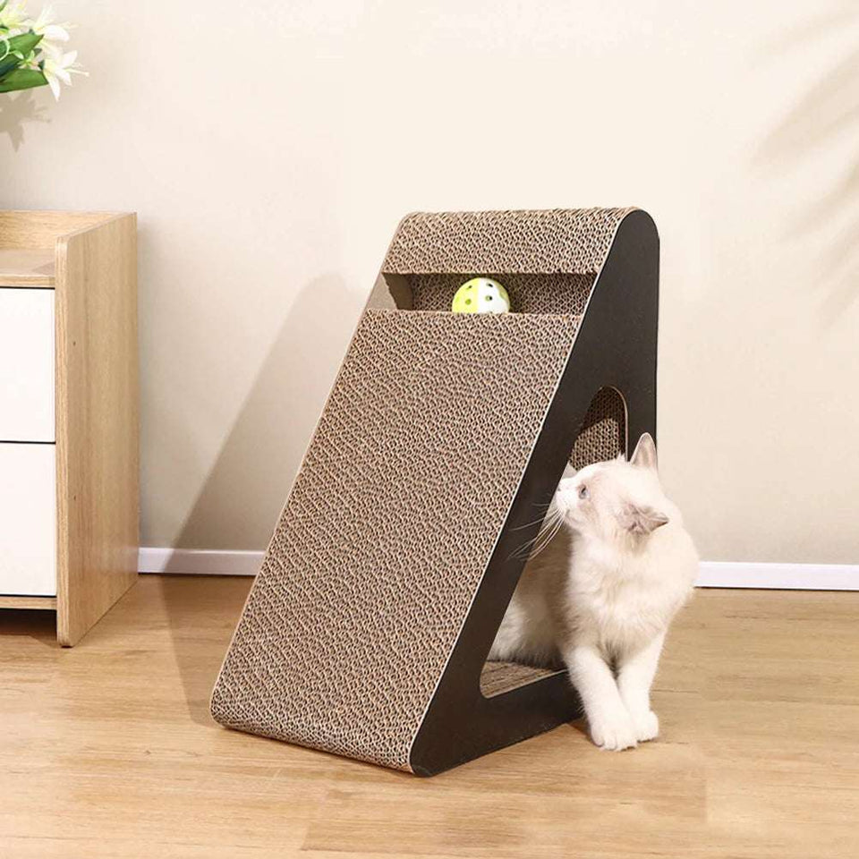 2 In 1 Cat Tree with Scratching Posts & Condos