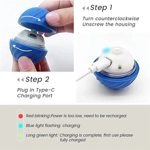 Interactive Rechargeable Ball Toy for Pets