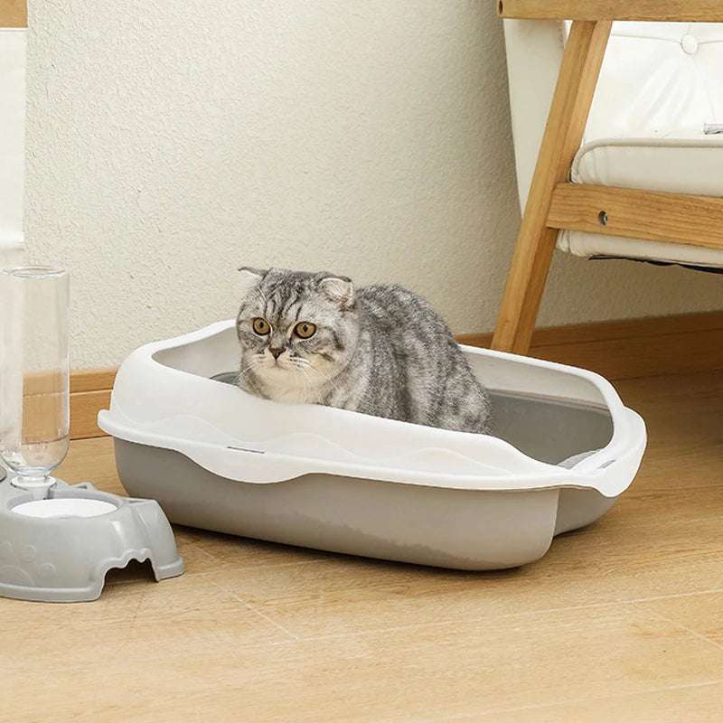 Semi-Closed Cat Litter Box