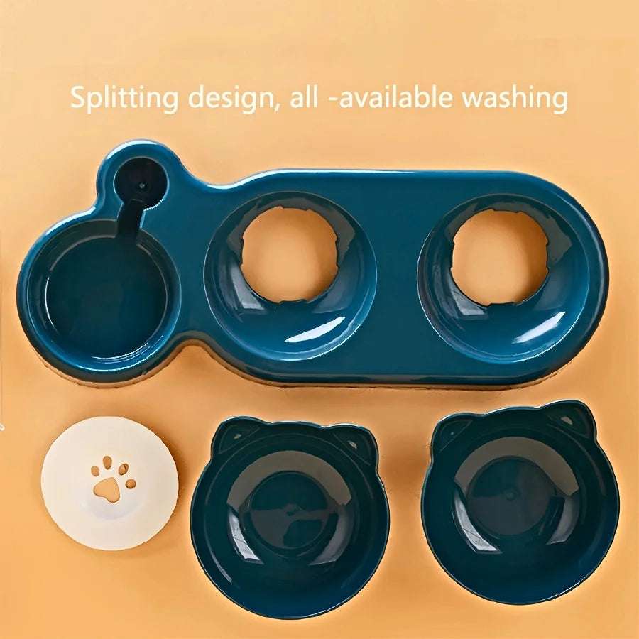 3-in-1 Automatic Cat Feeder & Water Dispenser