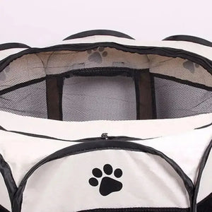 Portable Octagonal Pet Tent - Foldable Playpen with Removable Cover for Cats & Dogs