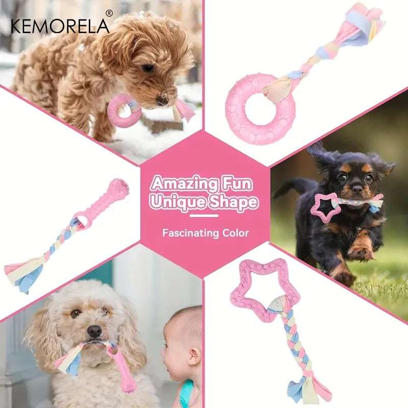 Interactive Dental Chew Toy Set for Dogs